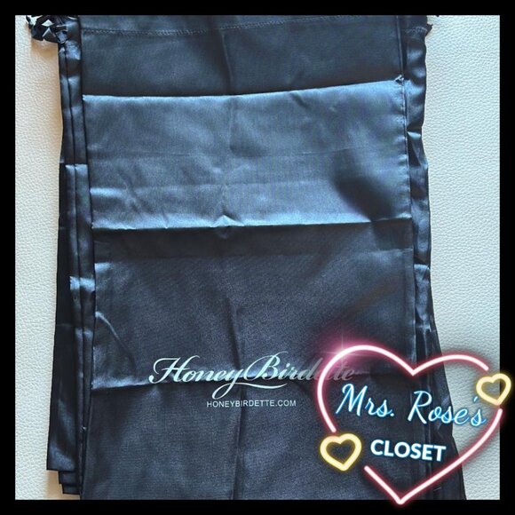 Honey Birdette Polyester Satin Lingerie Bags Size Large - Picture 1 of 2